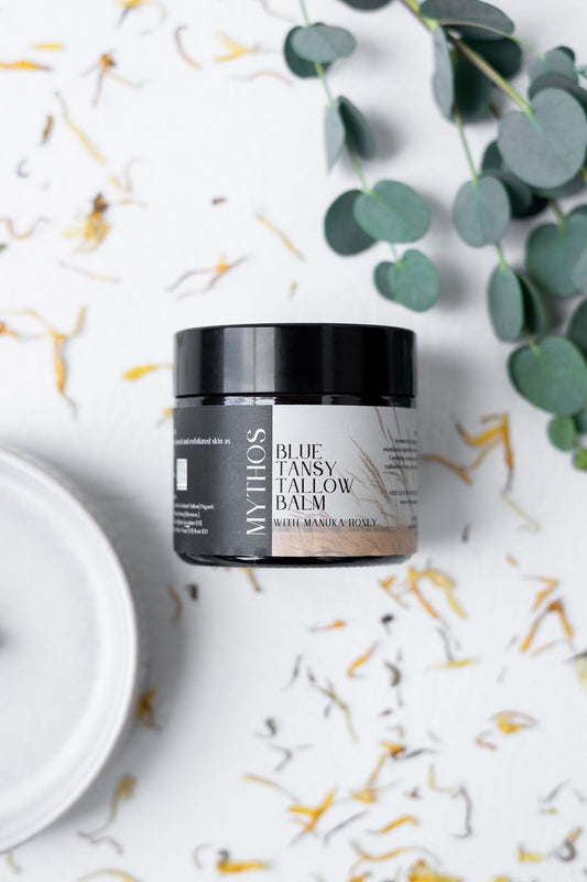 Blue Tansy Tallow Balm with Manuka Honey